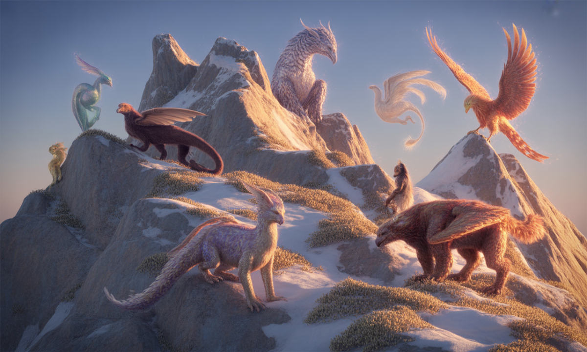 découvrez les animaux fantastiques qui peuplent les sommets, entre légendes et mystères des hauteurs.